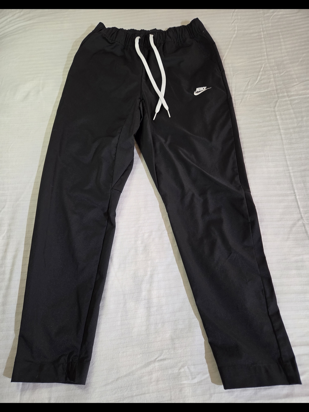 Nike Club Woven Black Tapered Leg Pants Men's Size S Regular Length